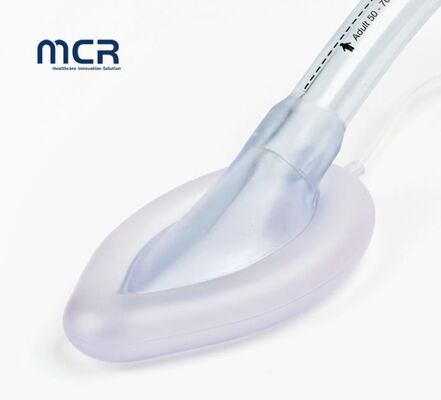 エチレンオキシド滅菌済みの使い捨てPVC喉頭マスクエアウェイ、経済的な気道管理のための圧潰抵抗性フレキシブルチューブ付き